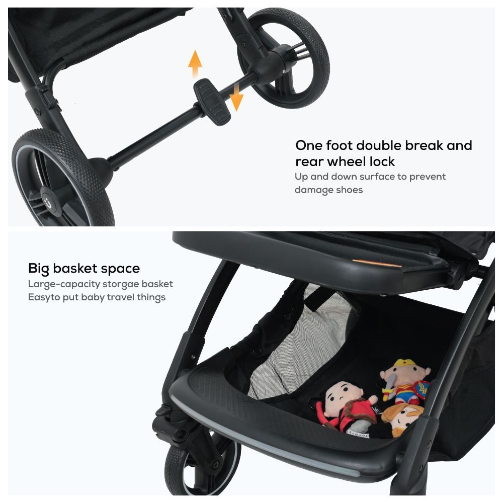 Nurtur - Aluminium Alloy Baby Stroller - Grey