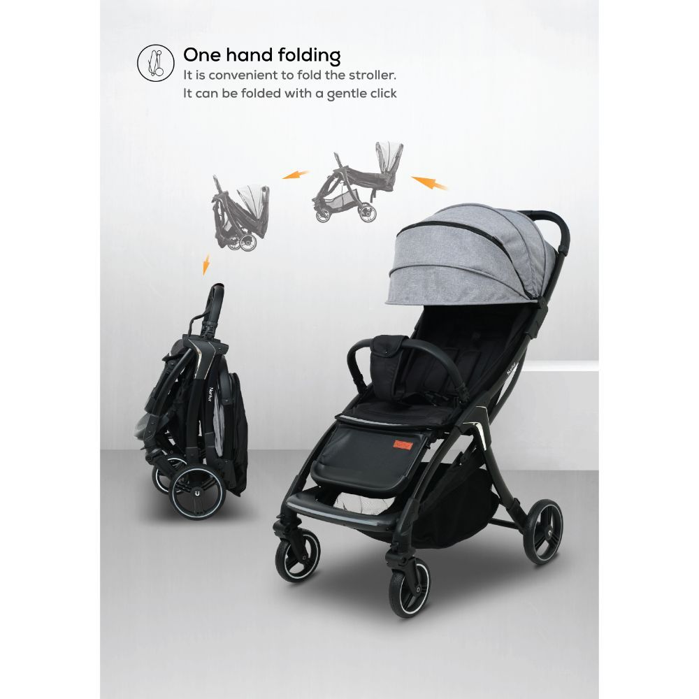 Nurtur - Aluminium Alloy Baby Stroller - Grey