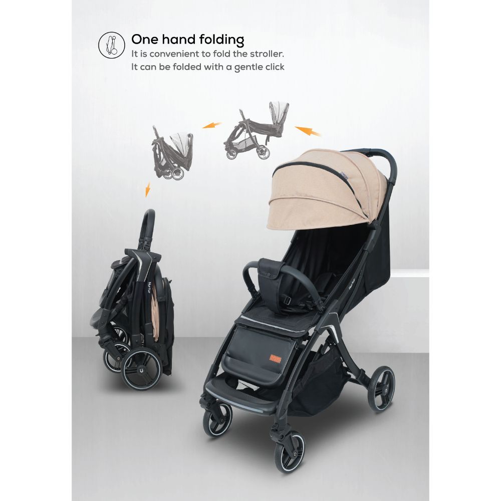 Nurtur - Aluminium Alloy Baby Stroller - Brown