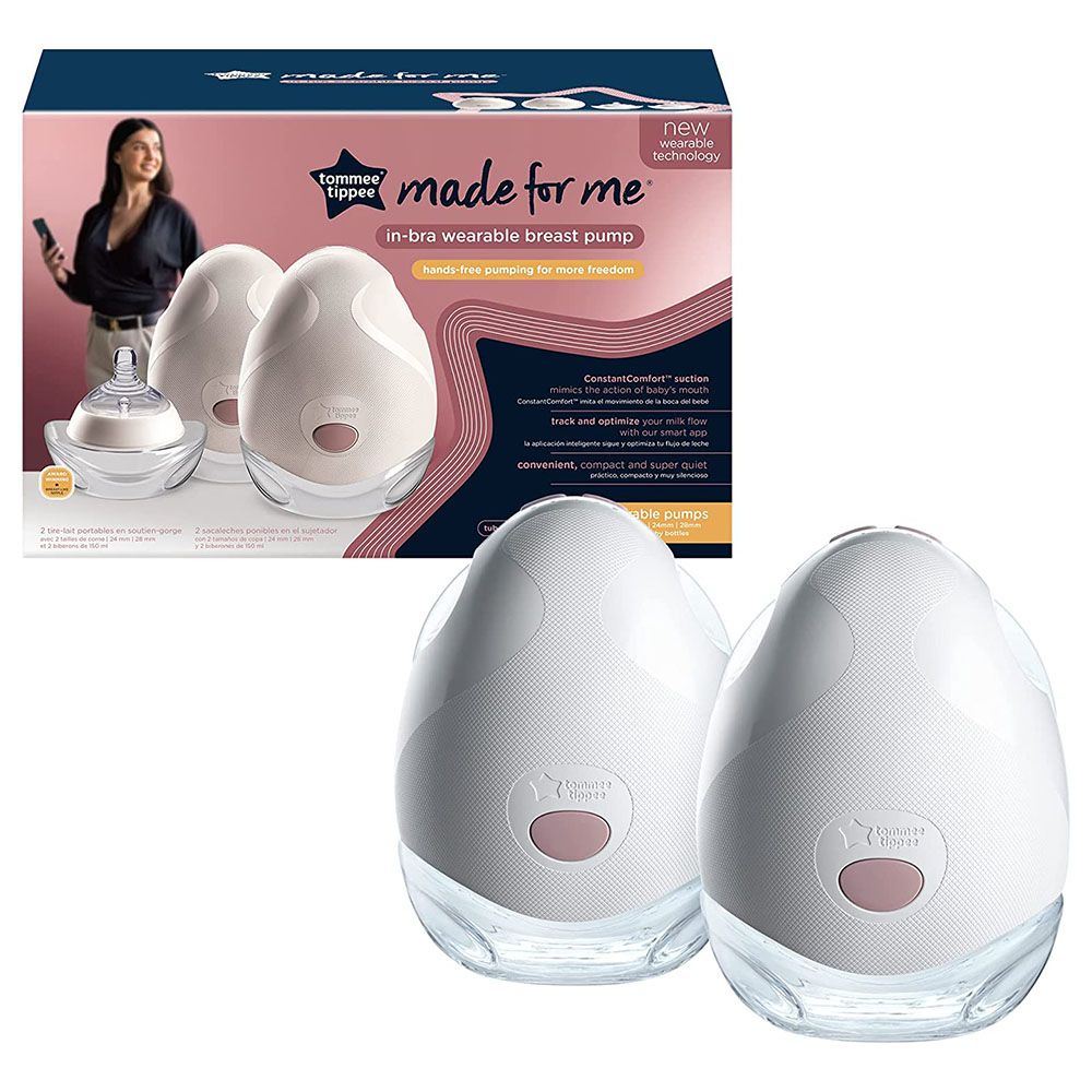 Tommee Tippee - Double Electric Breast Pump w/ 100pcs Large Breast Pads