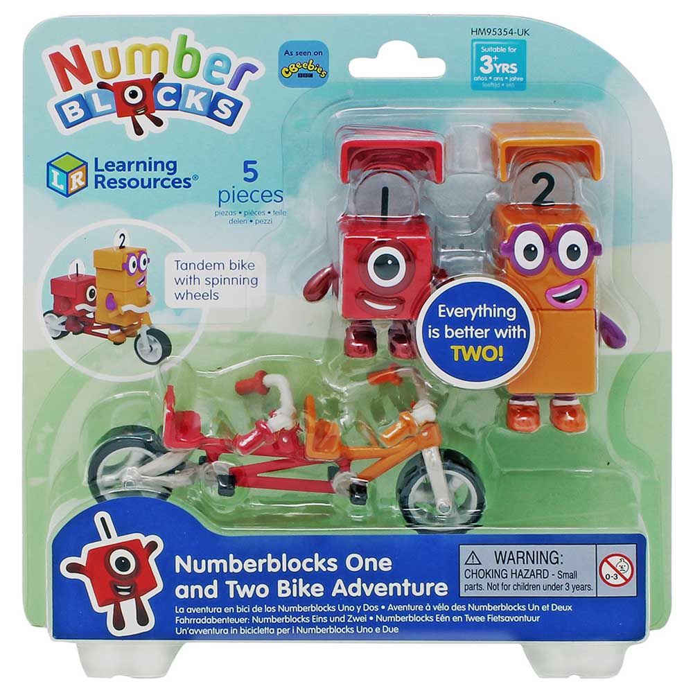 Learning Resources - Numberblocks One & Two Bike Adventure Toy - 5pcs