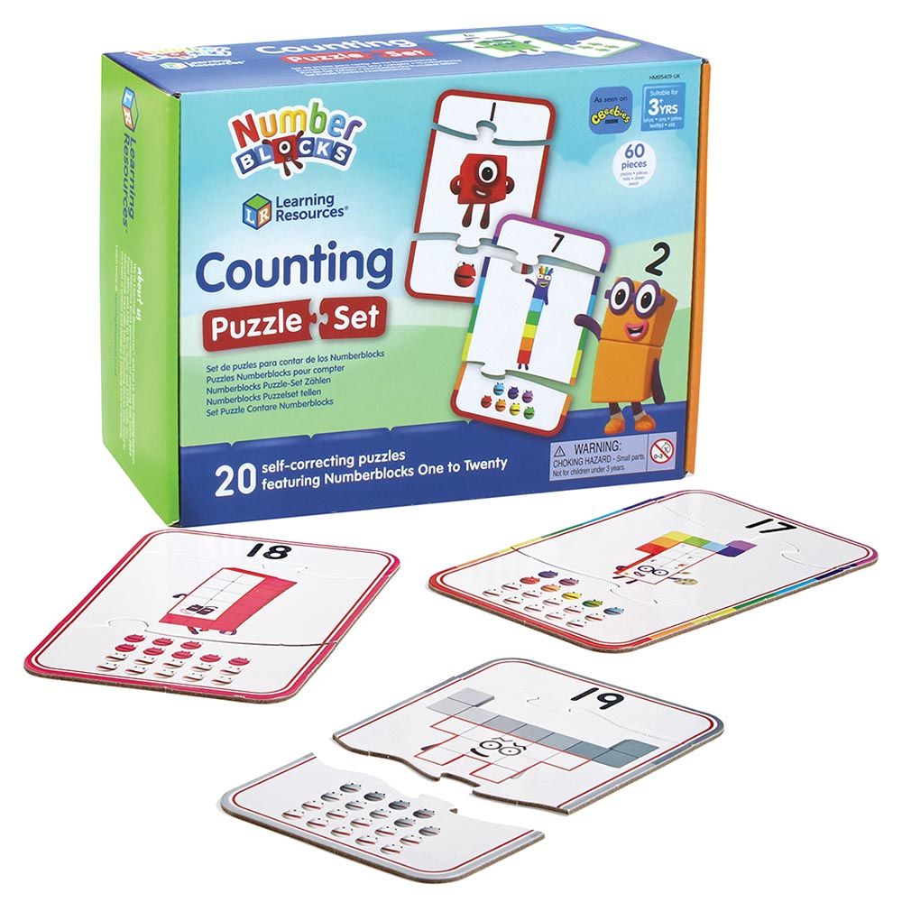 Learning Resources - Numberblocks Counting Puzzle Set - 60pcs