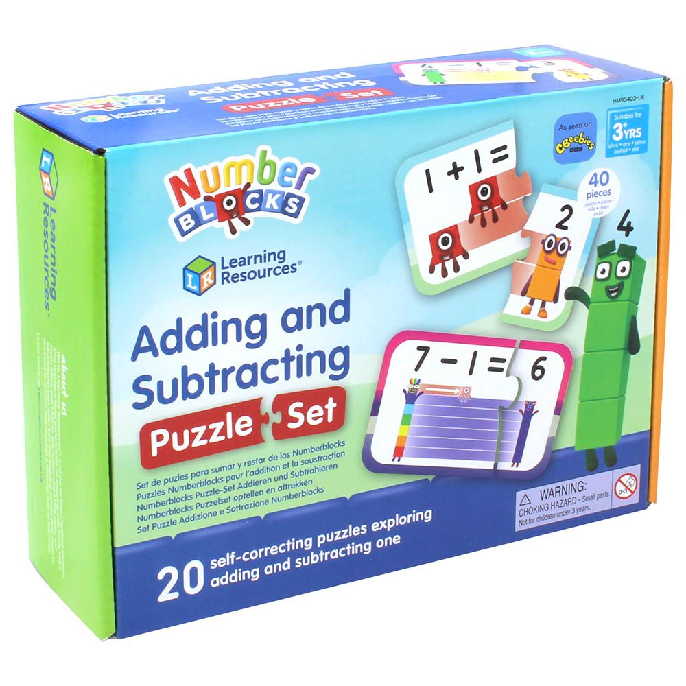 Learning Resources - Numberblocks Add & Subtract Puzzle - 40pcs