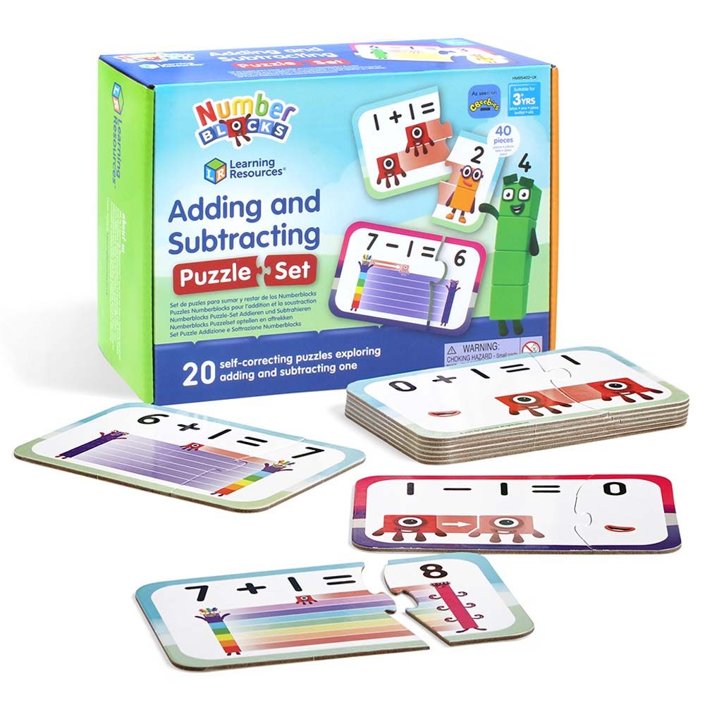 Learning Resources - Numberblocks Add & Subtract Puzzle - 40pcs