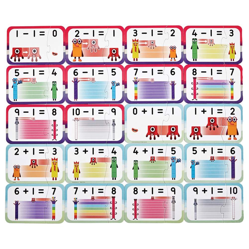 Learning Resources - Numberblocks Add & Subtract Puzzle - 40pcs