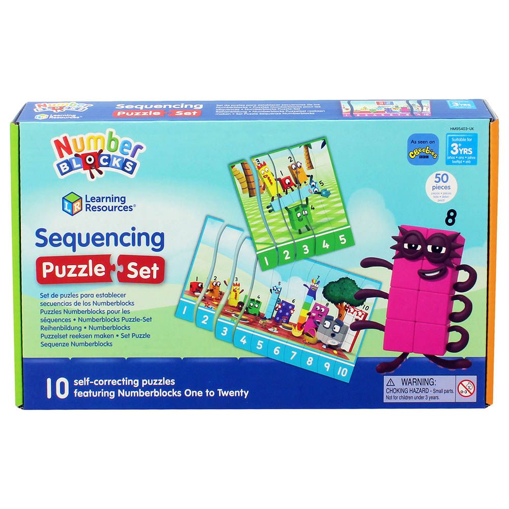 Learning Resources - Numberblocks Sequencing Puzzle Set - 50pcs