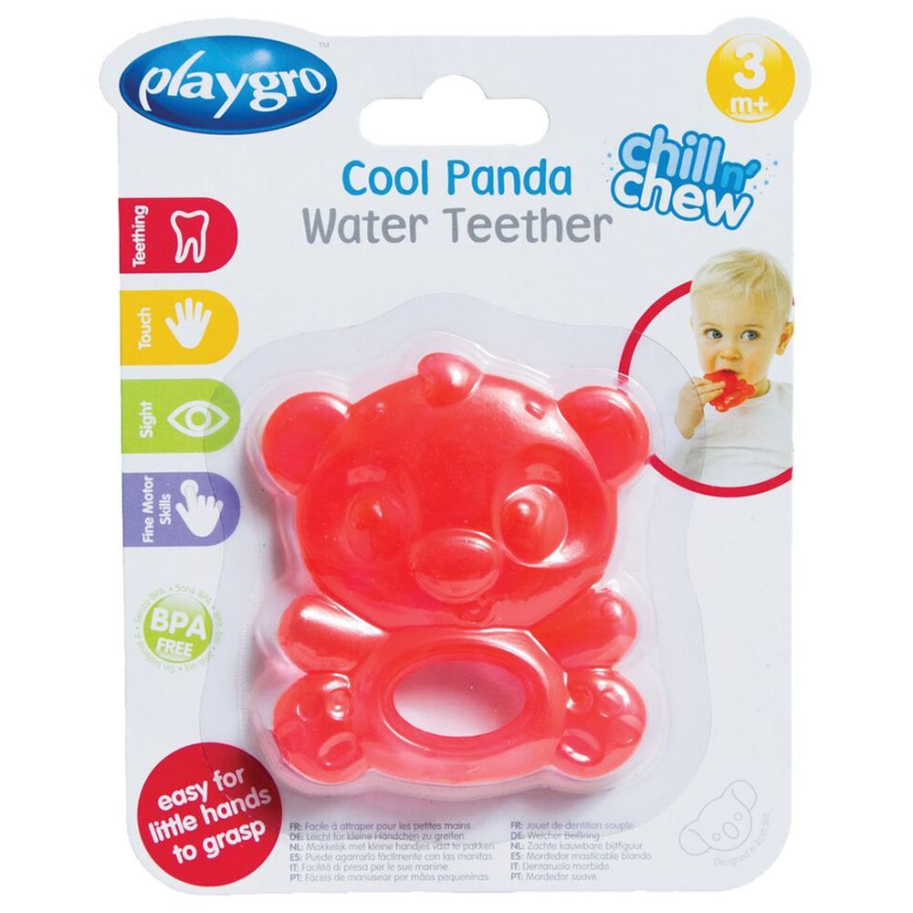 Playgro - Cool Panda Water Teether Red