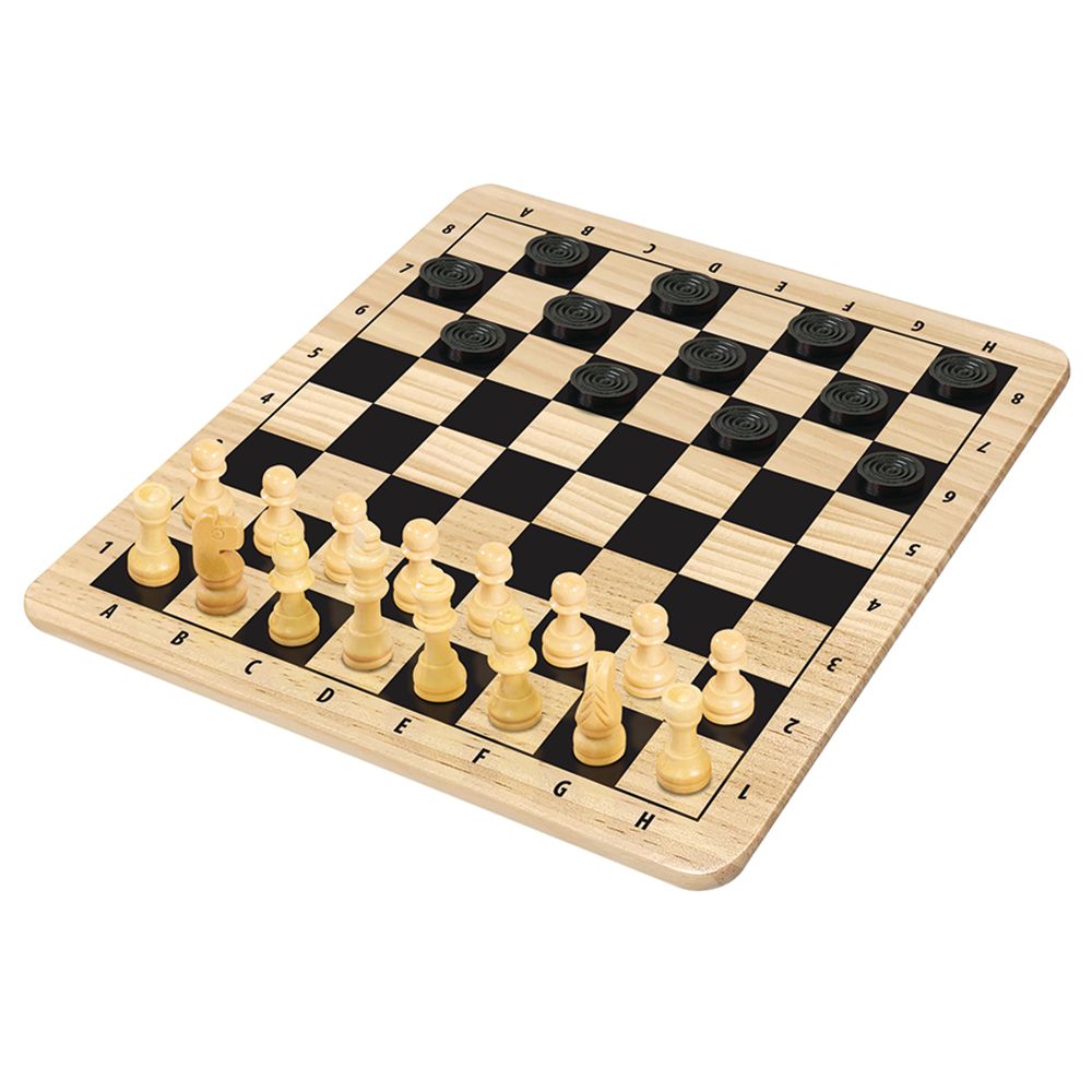 Merchant Ambassador - Wood Chess & Checkers Game