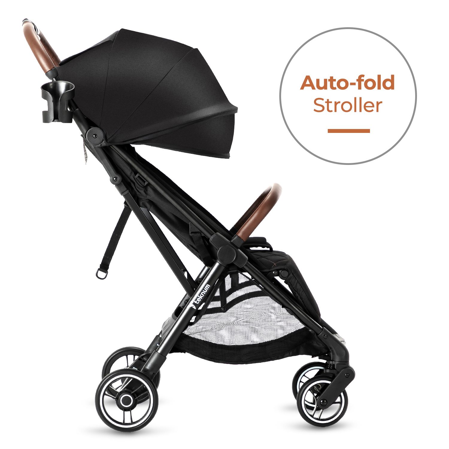 Teknum - Travel Explorer 2 AutoFold Stroller - Black