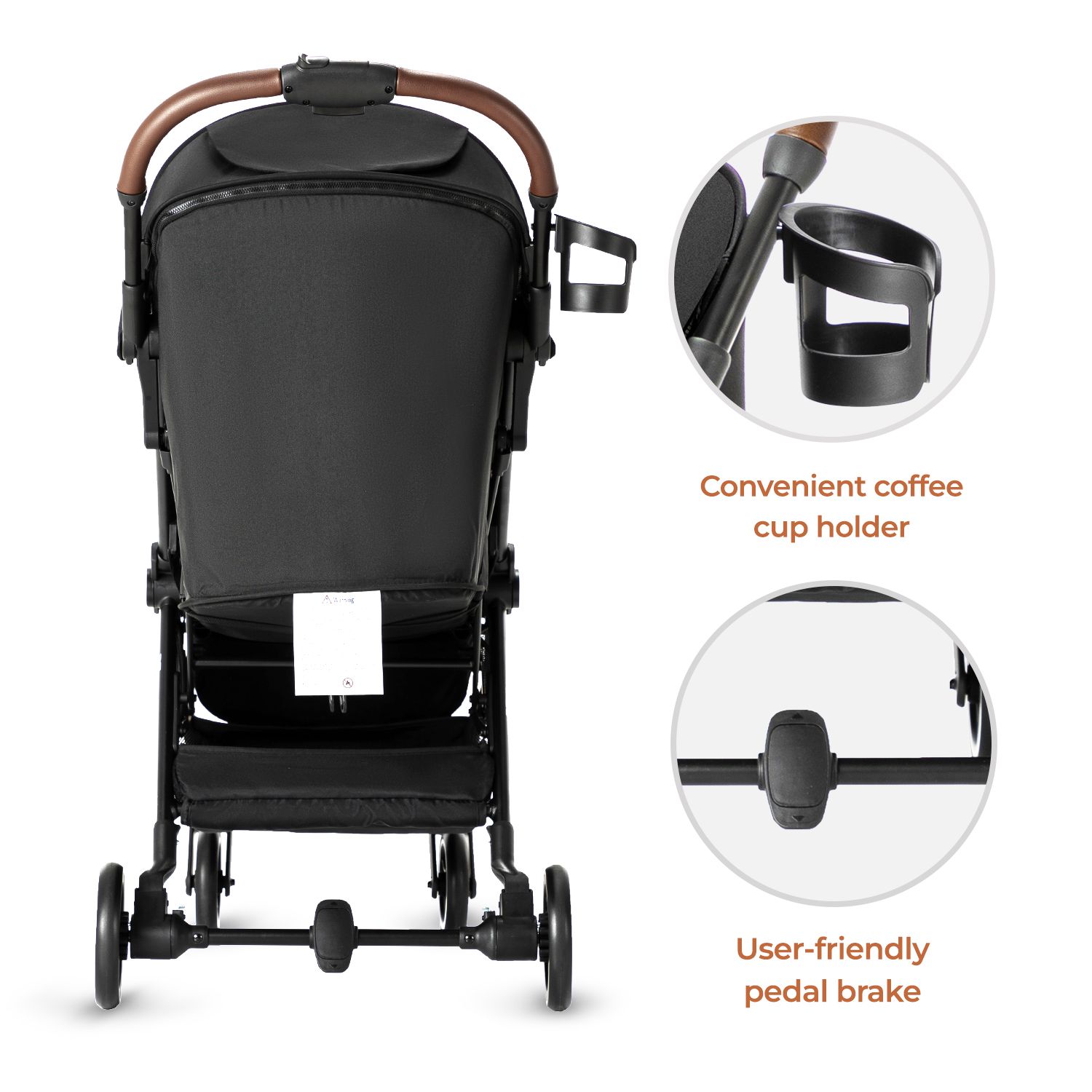 Teknum - Travel Explorer 2 AutoFold Stroller - Black