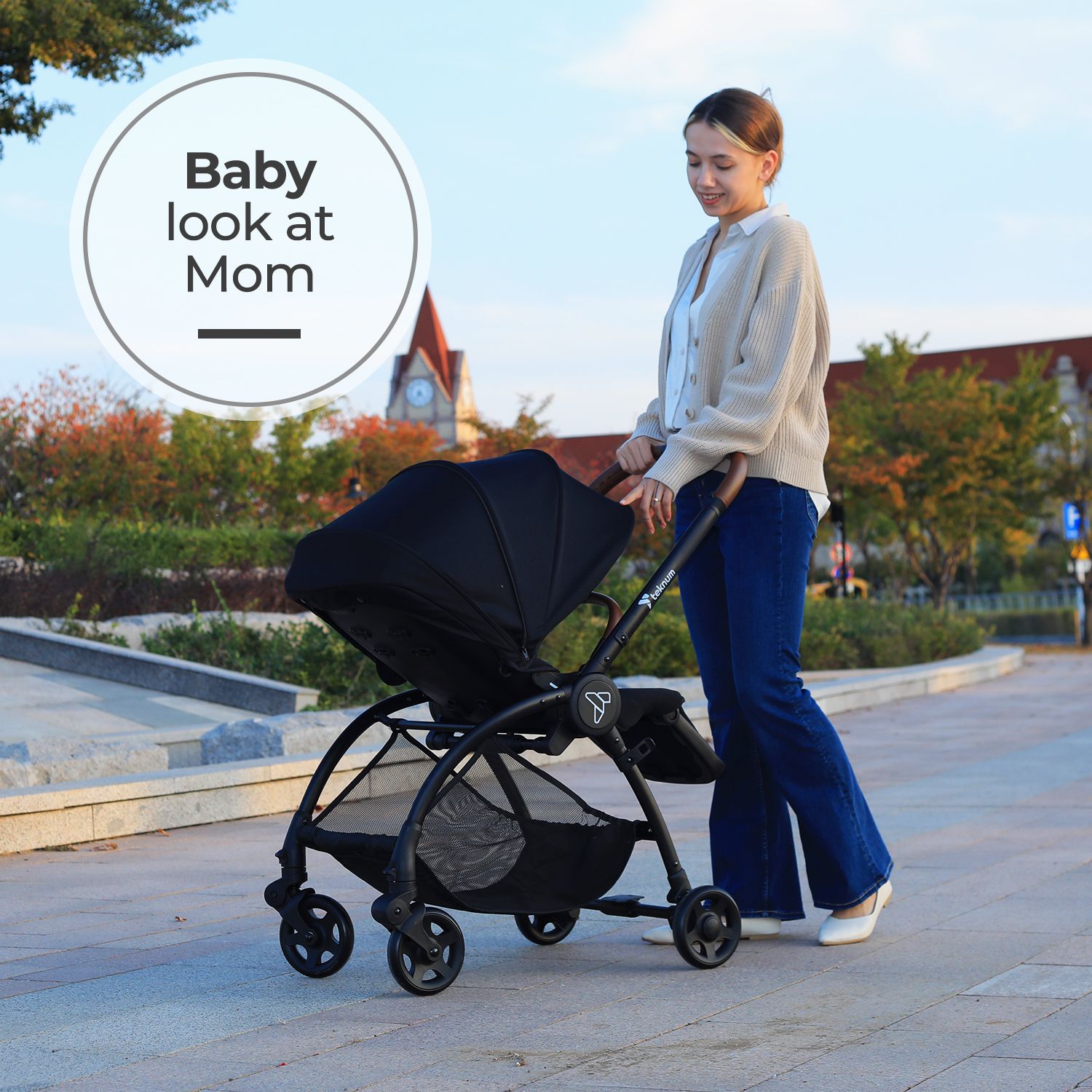 Teknum - Travel Stroll 2 Stroller - Black