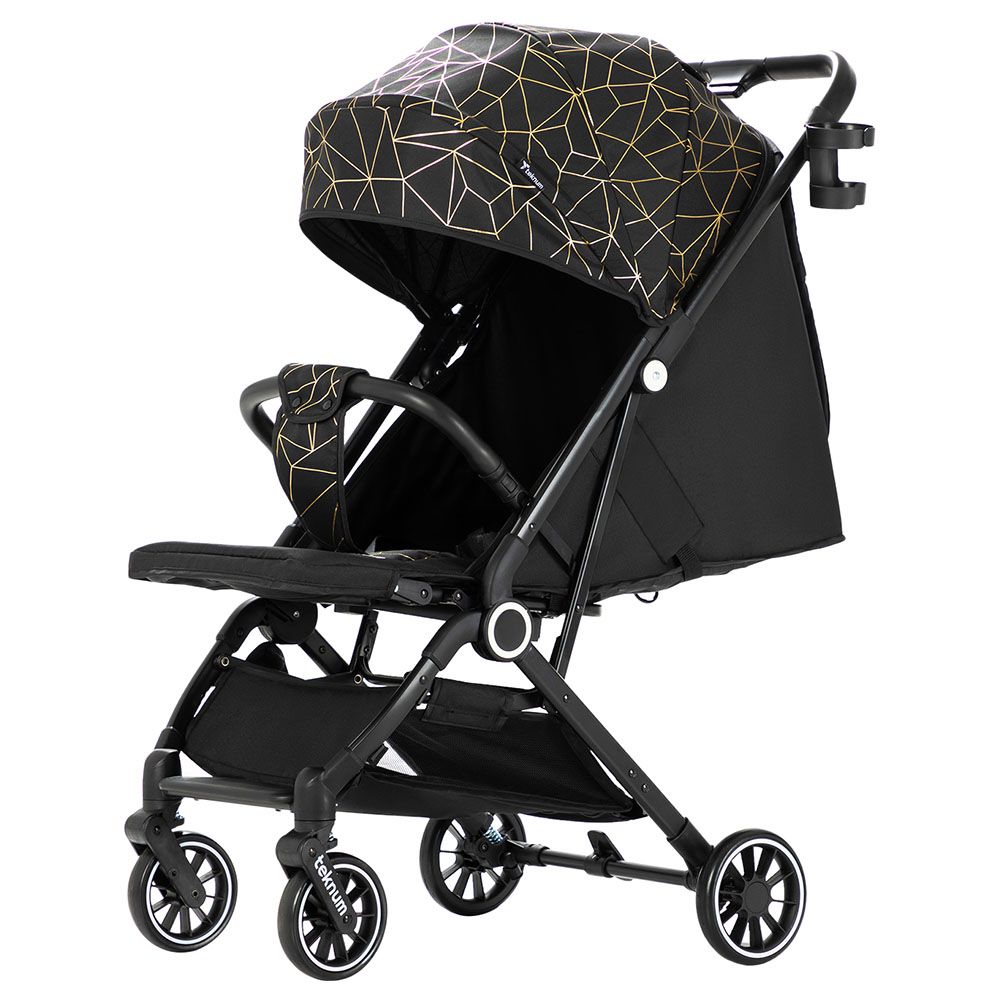 TEKNUM - TravelZen Stroller with Coffee Cup Holder - Black Gold