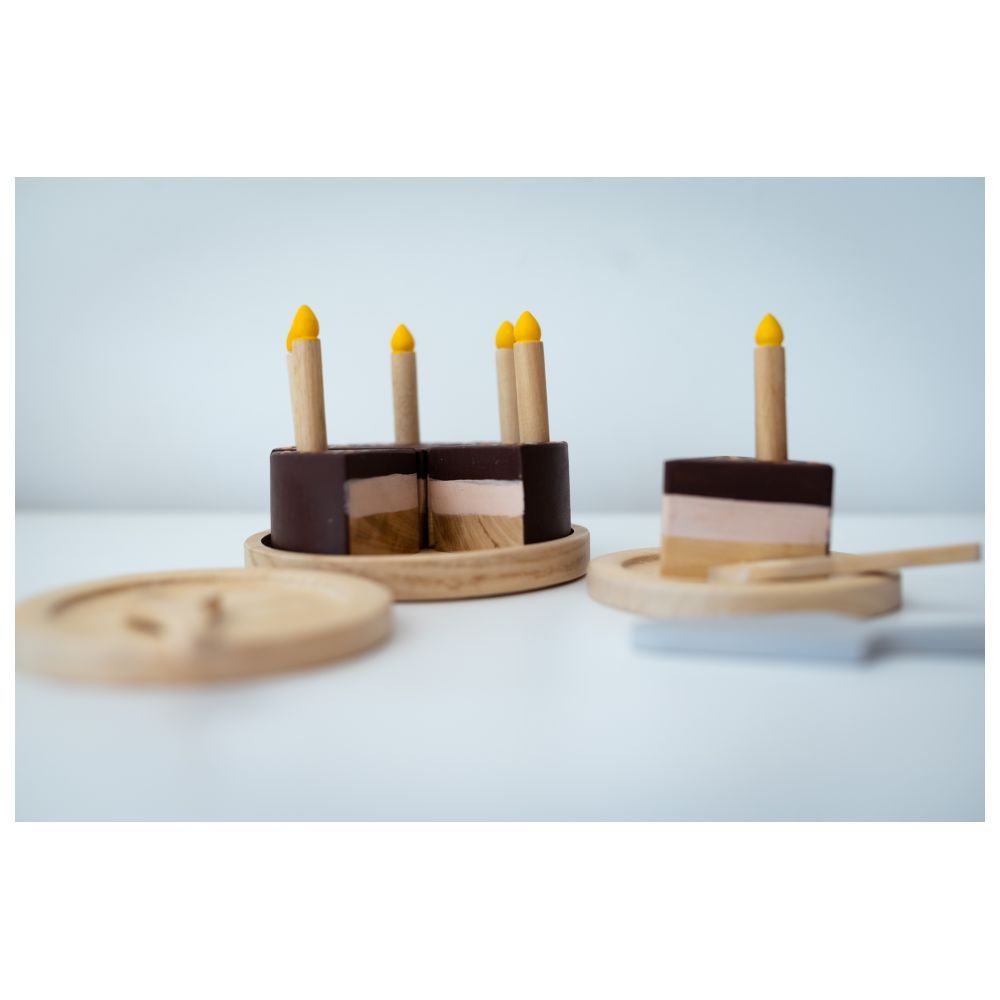 Birch and Bug - Wooden Chocolate Cake Set - 18pcs