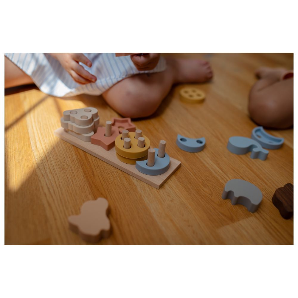 The Rolling Cart - Multifunctional Wooden Pairing Puzzle