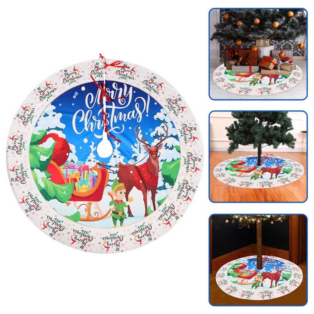 Highland - Merry Christmas Tree Decoration Skirt - 90 cm