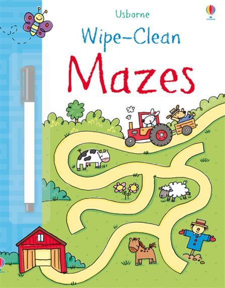 كتب أسبورن-  كتاب "Wipe clean mazes"  