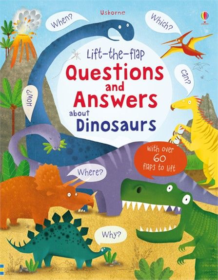 كتب أسبورن-  كتاب "Lift the Flap Questions and Answers about Dinosaurs"  