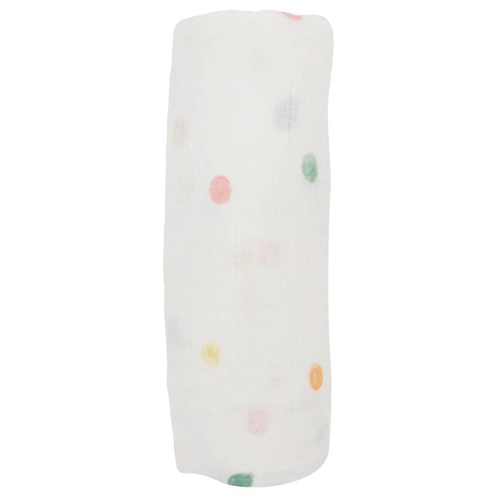 Little Unicorn - Cotton Muslin Swaddle - Party Dots