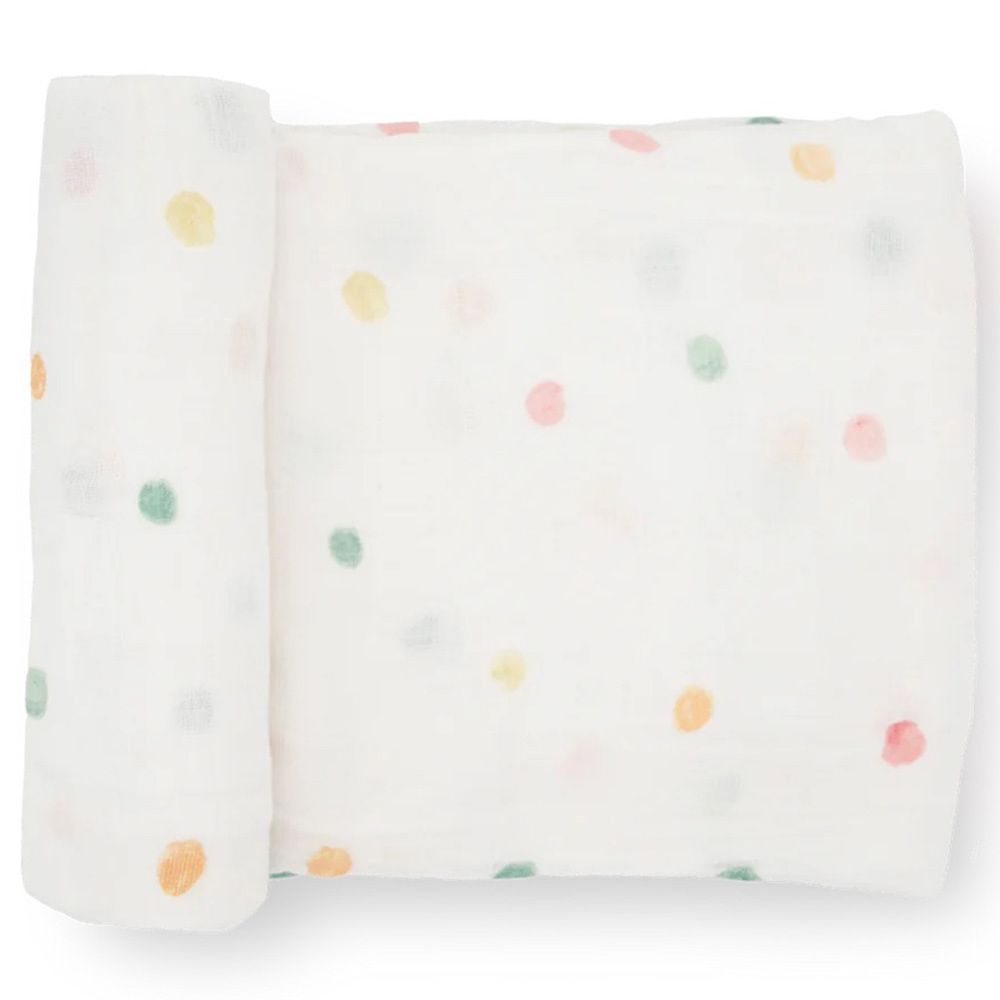 Little Unicorn - Cotton Muslin Swaddle - Party Dots