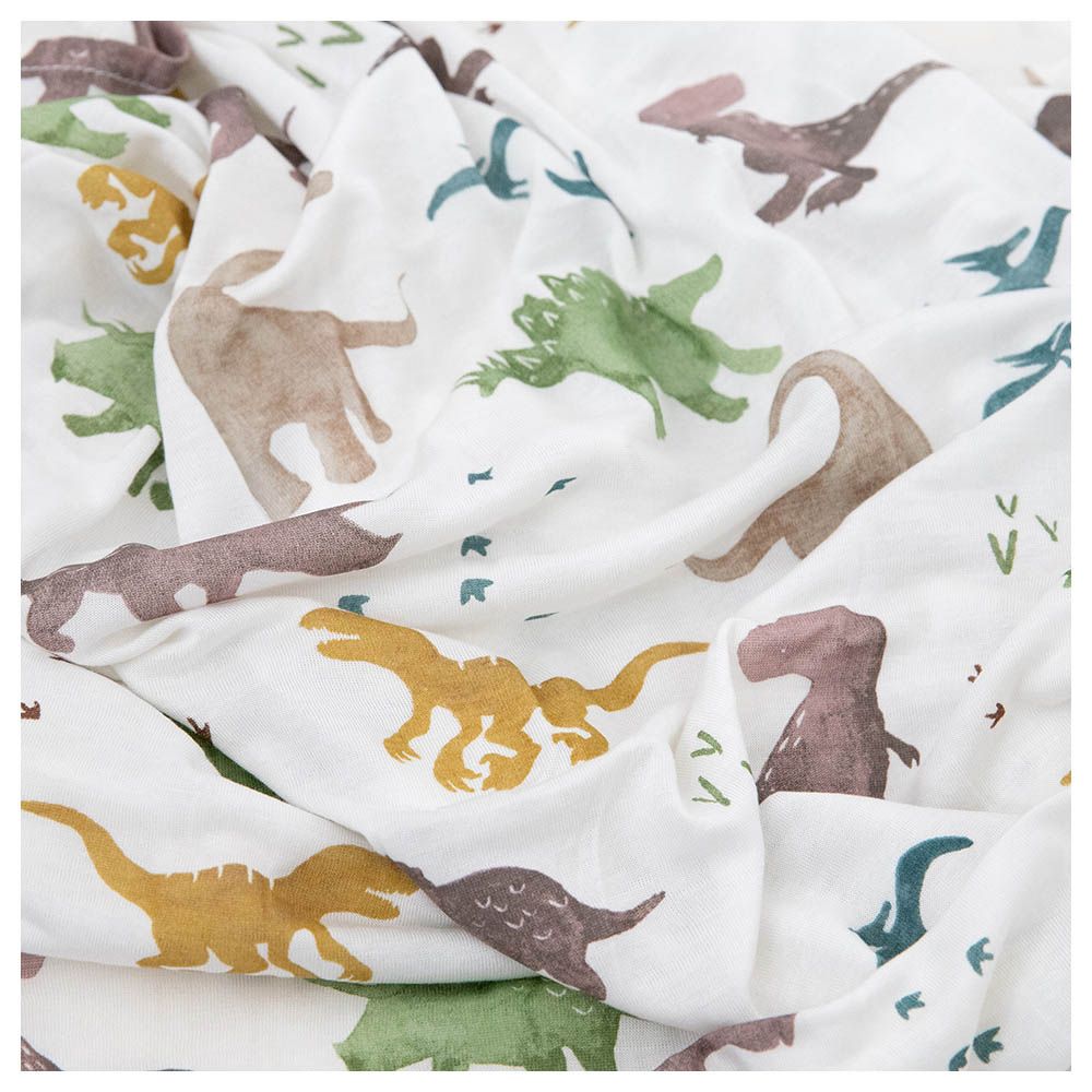 Little Unicorn - Stretch Knit Swaddle - Dino Pals - 2pcs