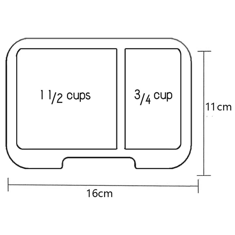 Munchbox - 3 Compartment Munchi Snack Box - White Pearl