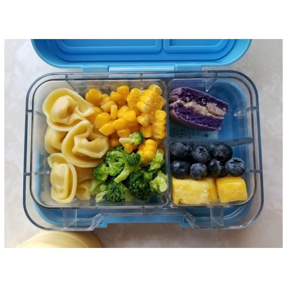 Munchbox - 3 Compartment Munchi Snack Box - Blue Storm