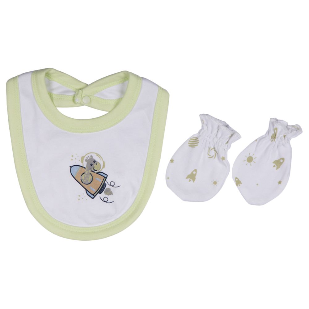 Babies Basic - 5pc-Set - Unisex 100% Cotton Gift Set - Light Green