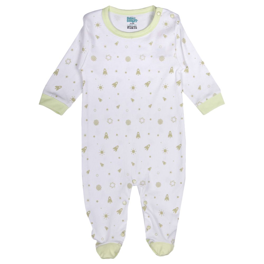 Babies Basic - 5pc-Set - Unisex 100% Cotton Gift Set - Light Green