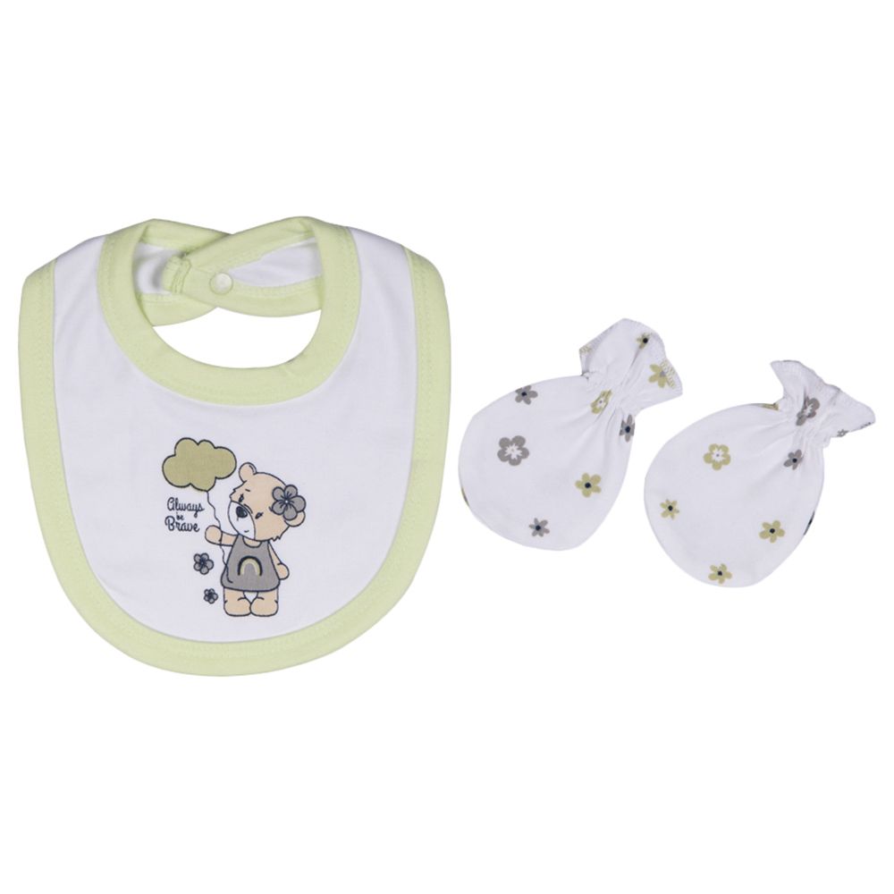 Babies Basic - 5pc-Set - Unisex 100% Cotton Gift Set - Green