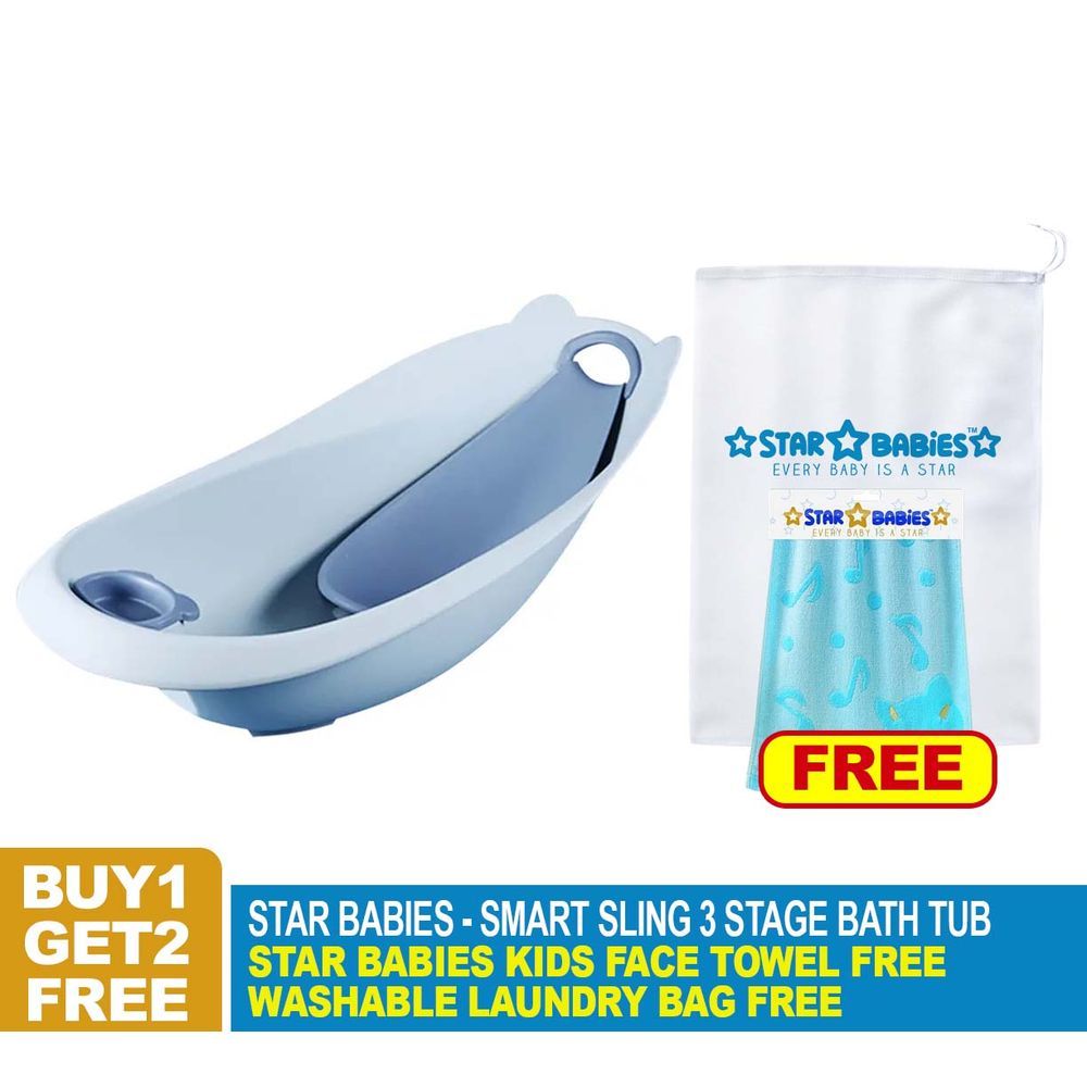 Star Babies - Smart Bath Tub w/ Towel - Blue