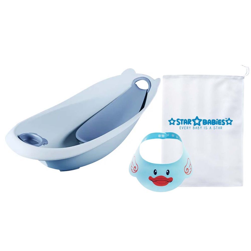 Star Babies - Smart Bath Tub w/ Shower Cap - Blue