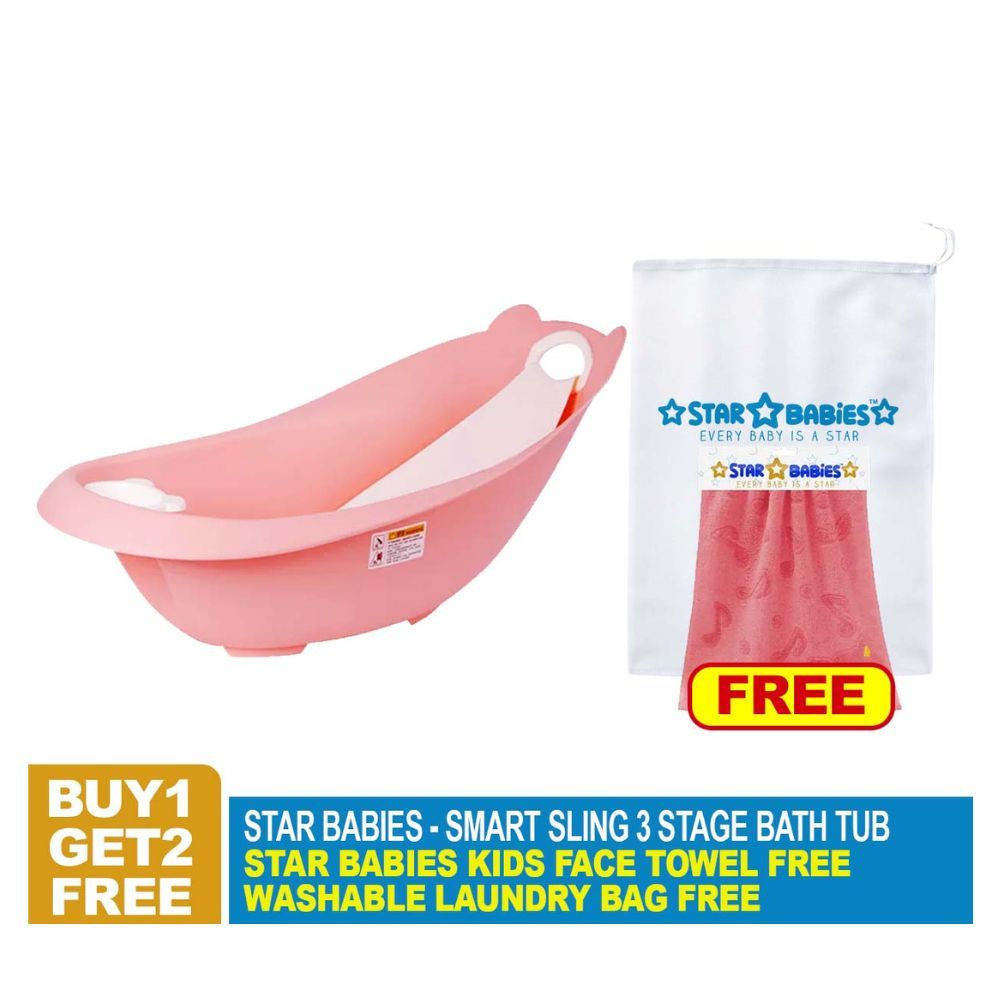 Star Babies - Smart Bath Tub w/ Towel - Pink