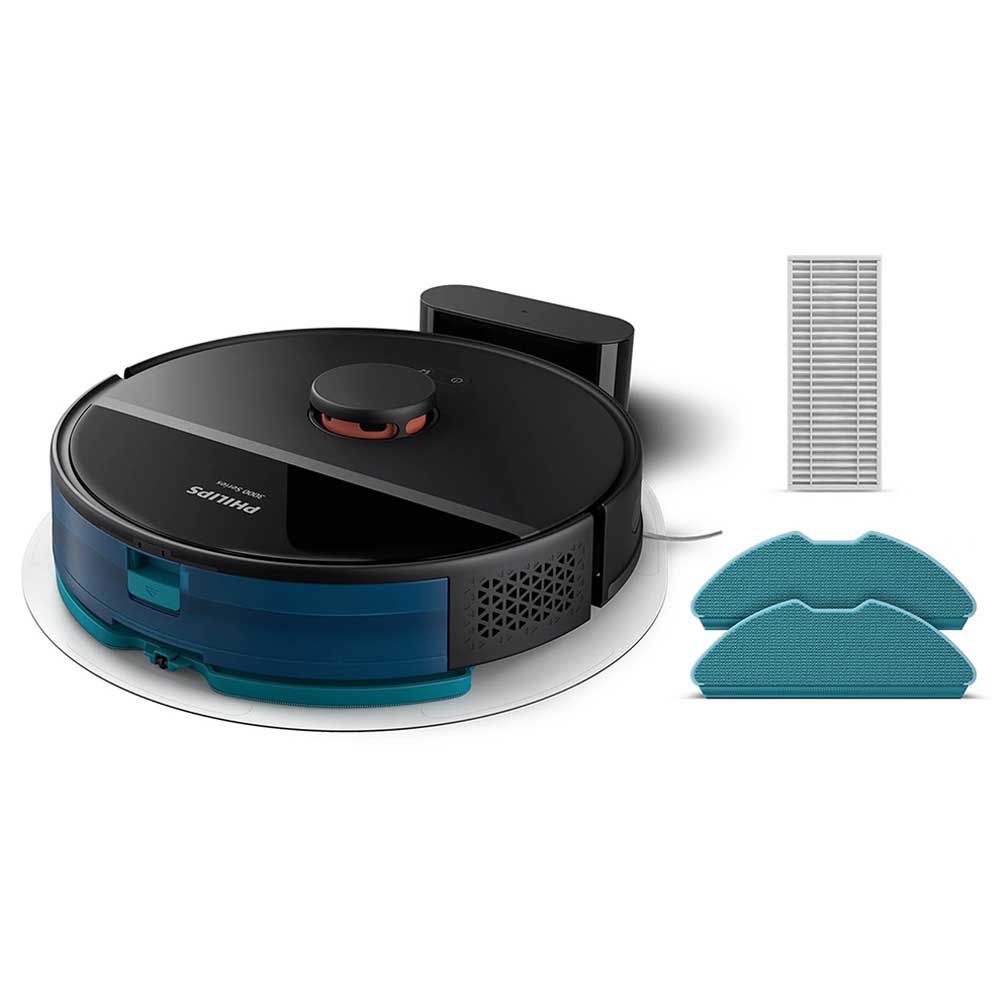 Philips - HomeRun 3000 Series Aqua Vacuum & Mop Robot - Black