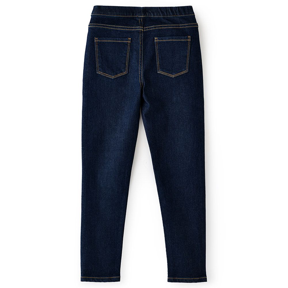 Jelliene - Junior Girls Soft Cotton-Blend Denim Jeggings - Navy Blue