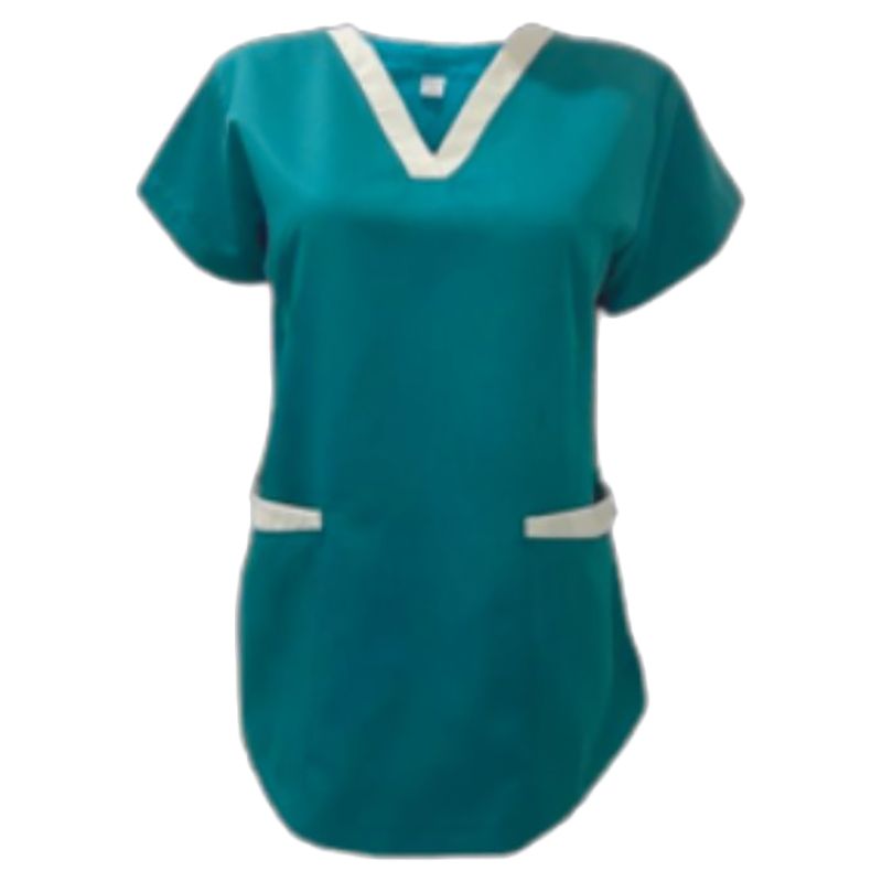 Veronica - 2pc-Set - Scrub Set Uniform w/ Contrast Patch - Teal