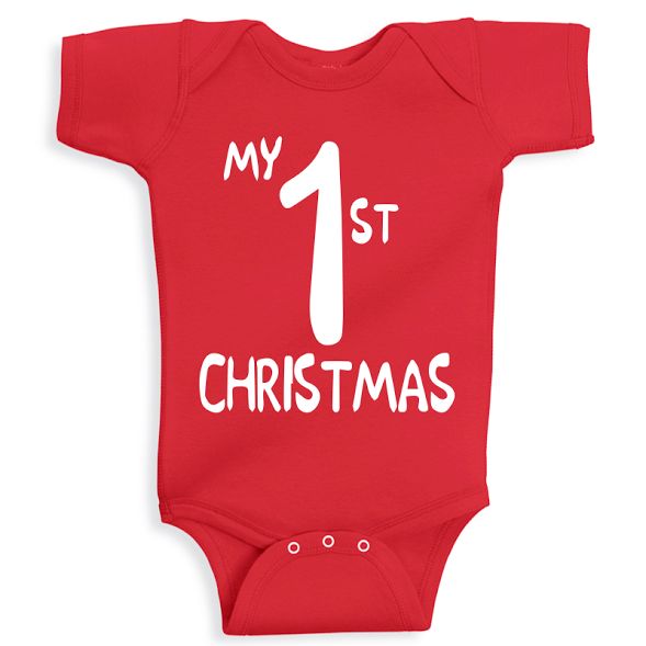 Twinkle Hands My First Christmas Baby Onesie 