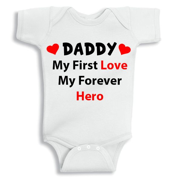 Twinkle Hands Daddy My First Love Baby Onesie 