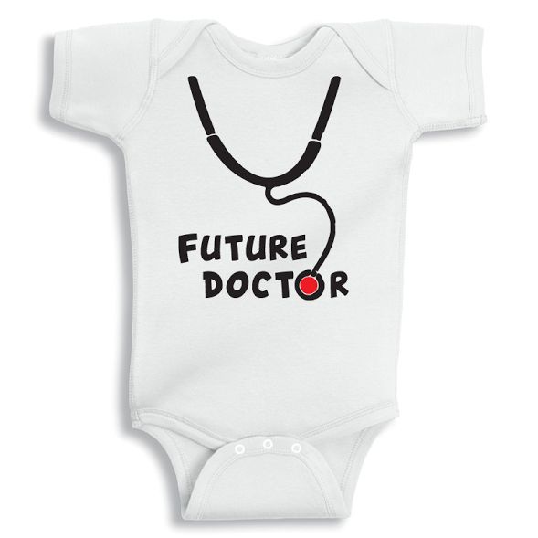 Twinkle Hands Future Doctor Baby Onesie 