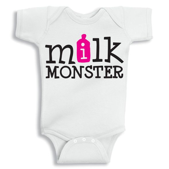 Twinkle Hands Milk Monster Baby Girl Onesie 