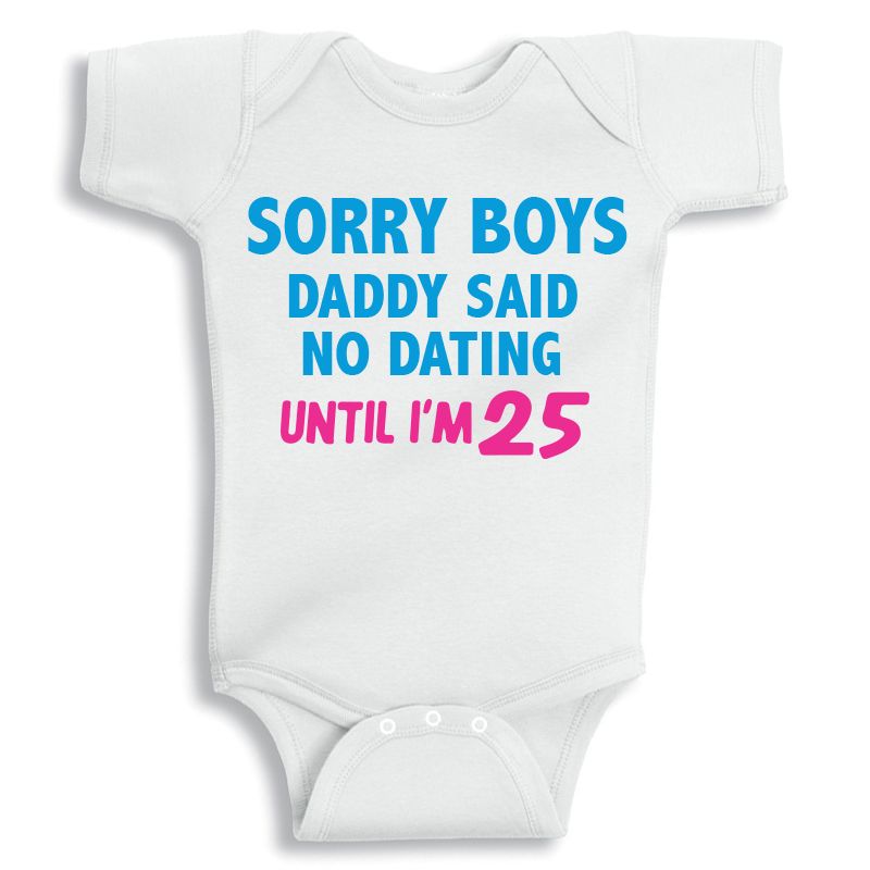 Twinkle Hands, No Dating Baby Onesie