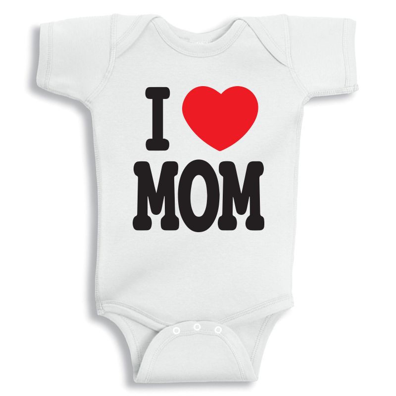 Twinkle Hands I love Mom Baby Onesie