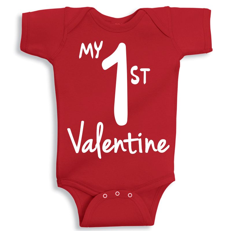 Twinkle Hands My First Valentine Baby Onesie