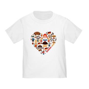 Germany World Cup 2014 Heart Toddler T-Shirt