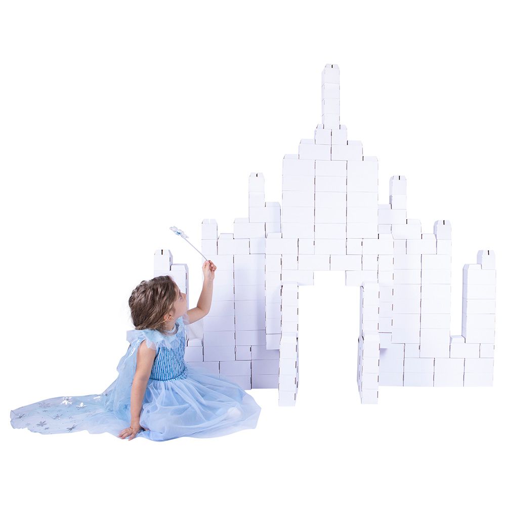 Rikbits - Big Interlocking Building Blocks Kit - 100pcs - White