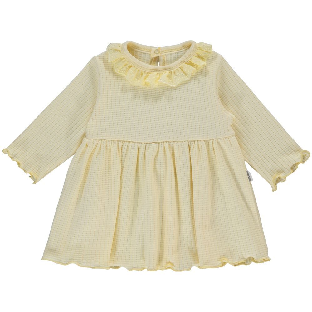 Bebetto - Baby Girls Long Sleeve Dress - Yellow