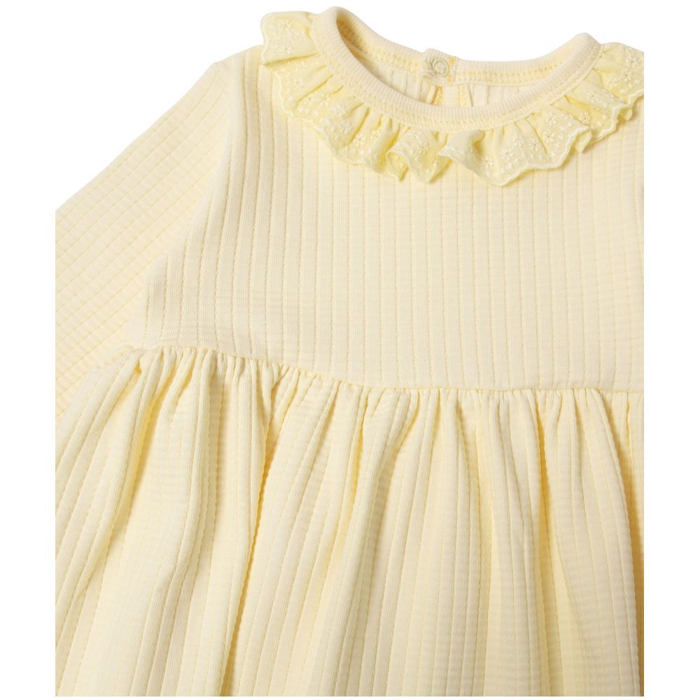 Bebetto - Baby Girls Long Sleeve Dress - Yellow