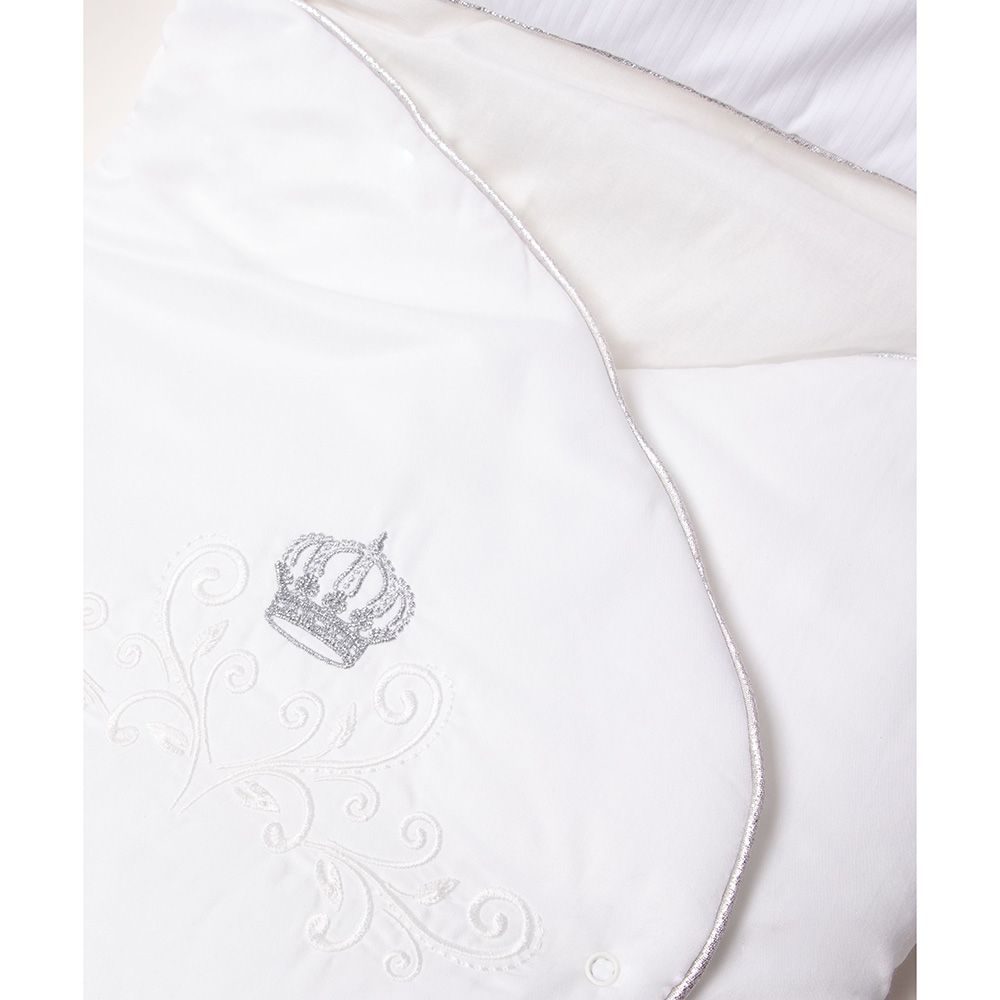 Bebetto - Baby Boy Swaddle - Ecru