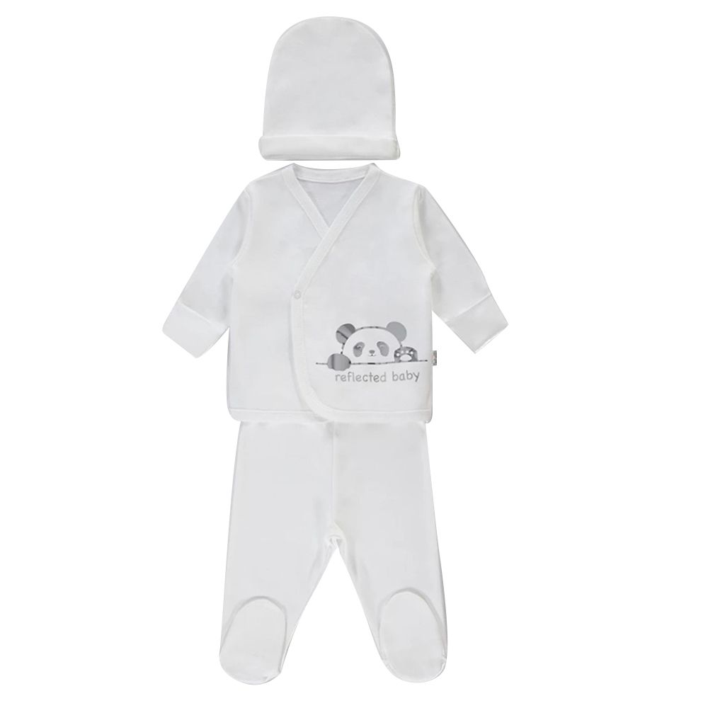 Bebetto - 3pc-Set - Baby Boy's Layette Set - White