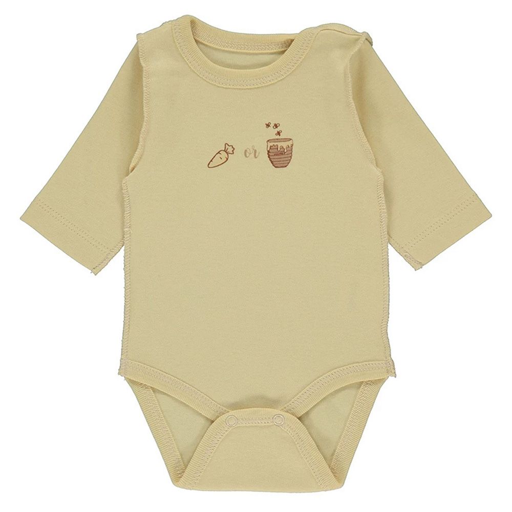 Bebetto - 3pc-Set - Baby Girls Romper Set - Beige