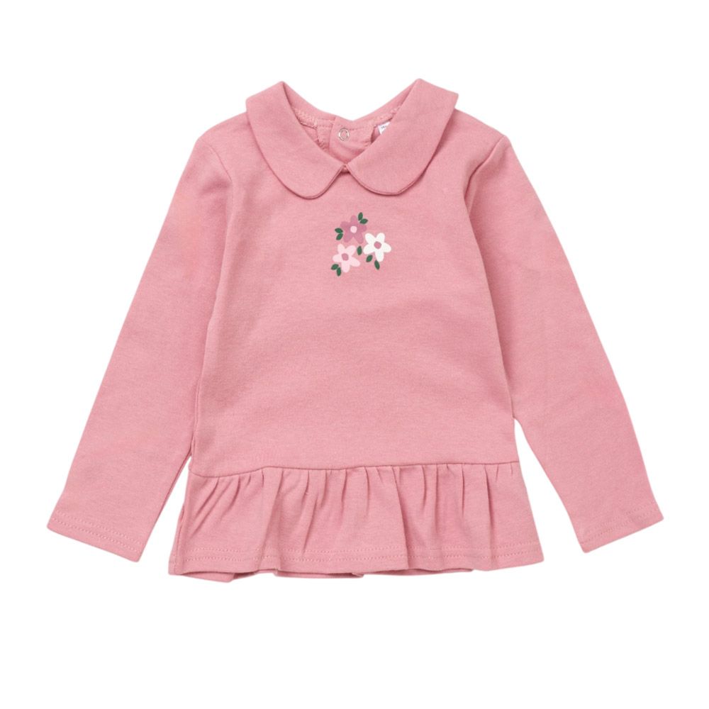 Lily & Jack - 3pc-Set - Baby Girl Top w/ Pants & Waist Coat - Brown/Pink